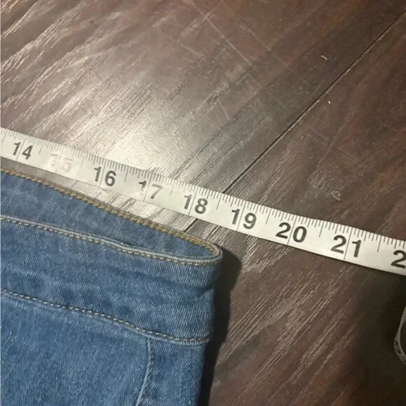 Denim Midi Skirt plus size 3XL Button-Front Women's Skirt - Picture 3 of 6